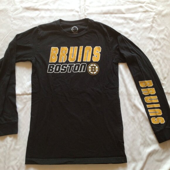 Kids Boston Bruins Long Sleeve T-Shirt Size Large - Picture 1 of 3